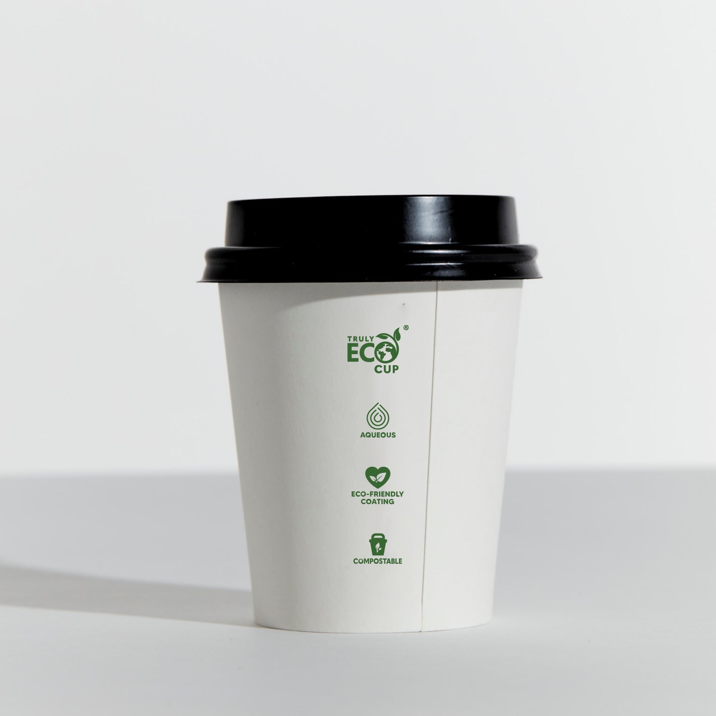 COFFEE CUP LID - PP - BLACK - 4oz