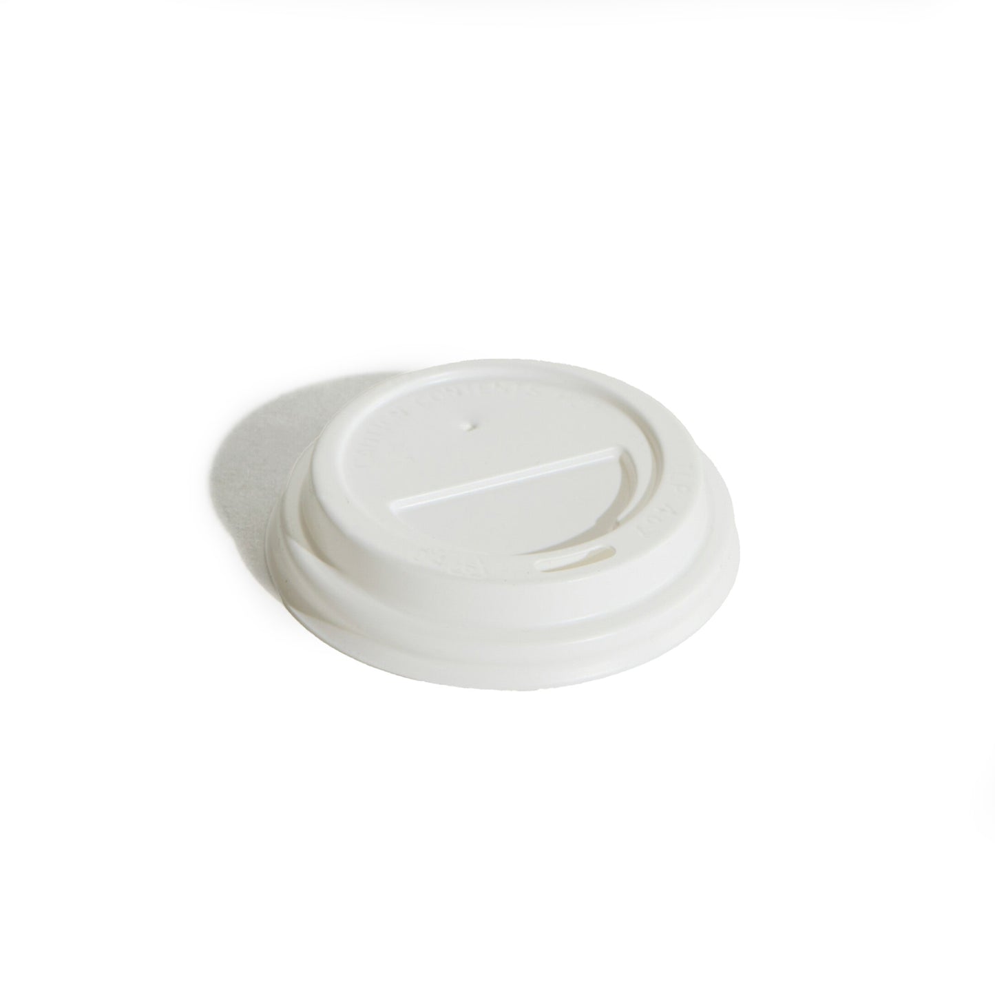 COFFEE CUP LID - PP - WHITE - 4oz