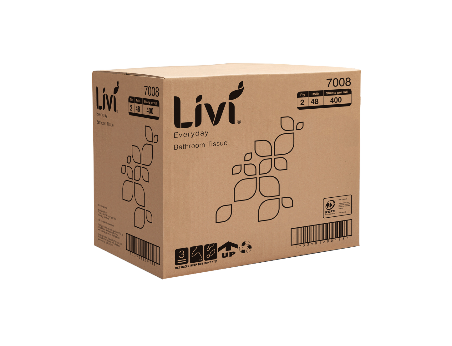 LIVI - TOILET TISSUE - 2 PLY 400 SHEETS - CTN 48