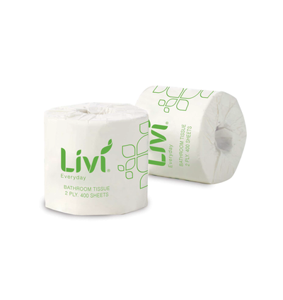 LIVI - TOILET TISSUE - 2 PLY 400 SHEETS - CTN 48