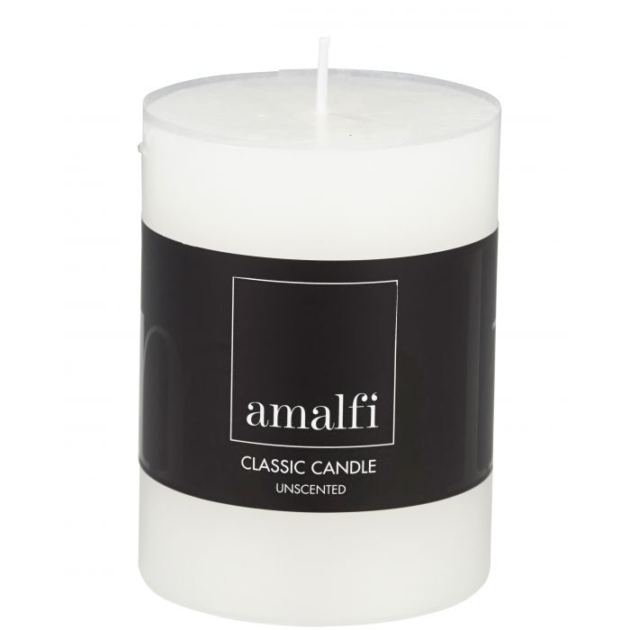CLASSIC UNSCENTED - PILLAR CANDLE - 7.5X7.5X10CM