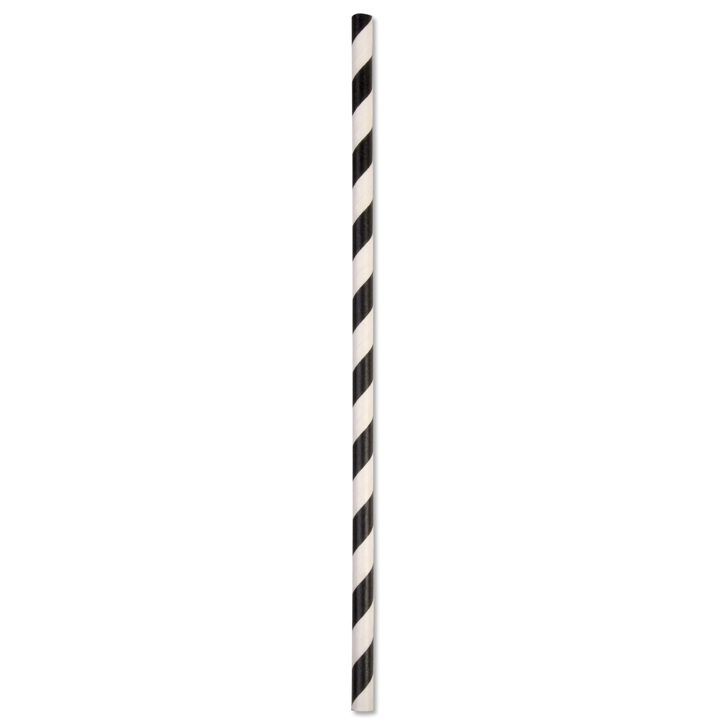 ECO STRAW - REGULAR - PAPER STRAW - 3 PLY - BLACK STRIPE