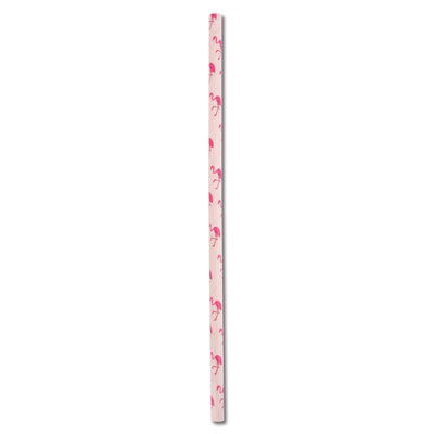 ECO STRAW - REGULAR - PAPER STRAW - 3 PLY - FLAMINGO PRINT