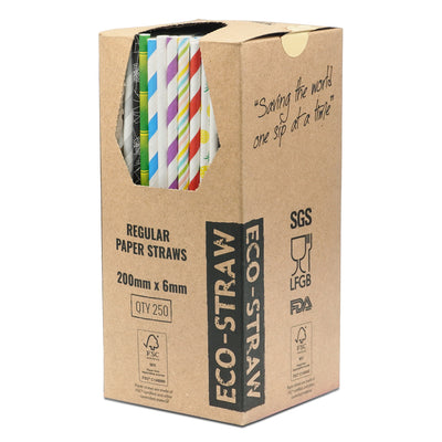 ECO STRAW - REGULAR - PAPER STRAW - 3 PLY - MIX