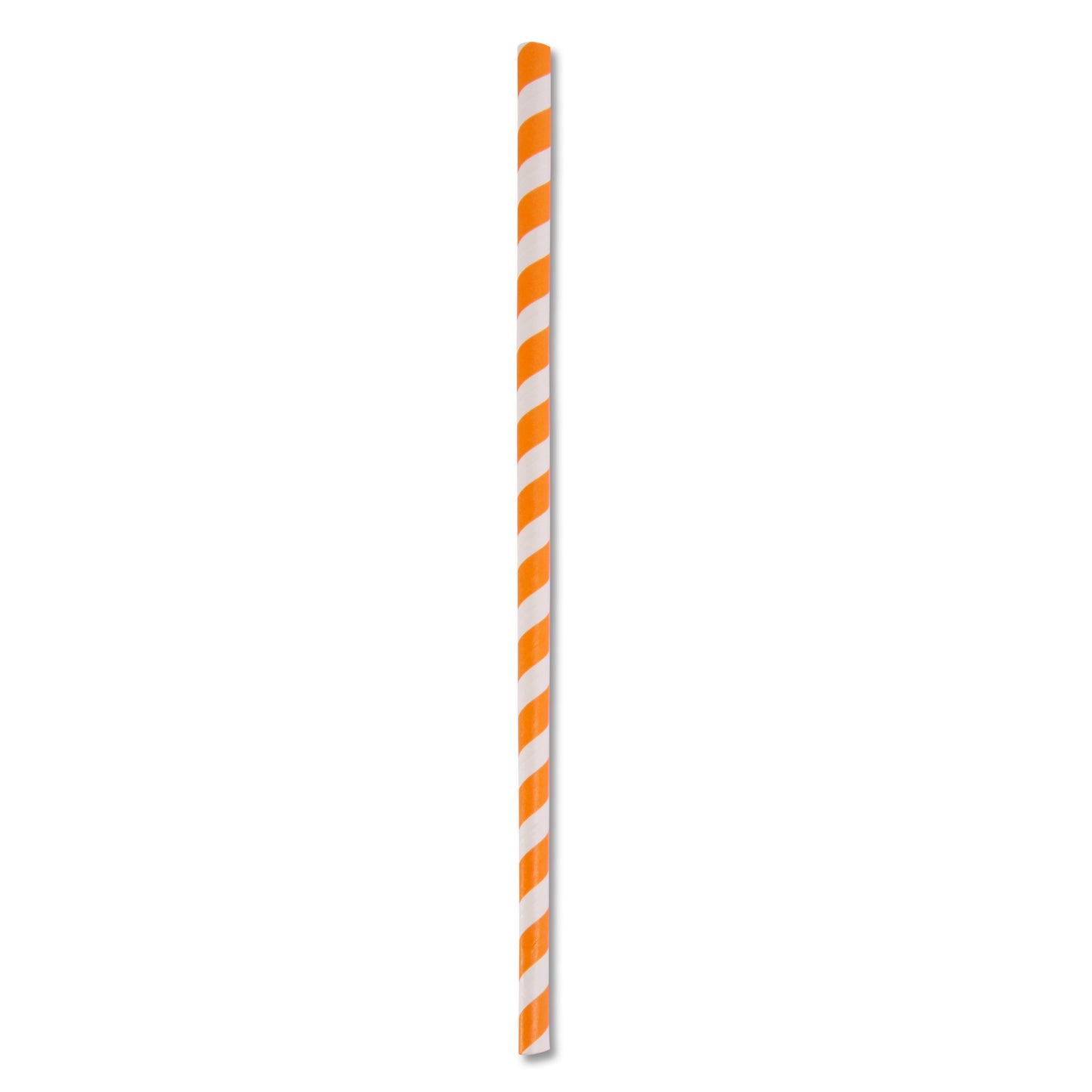 ECO STRAW - JUMBO - PAPER STRAW - 3 PLY - ORANGE STRIPE