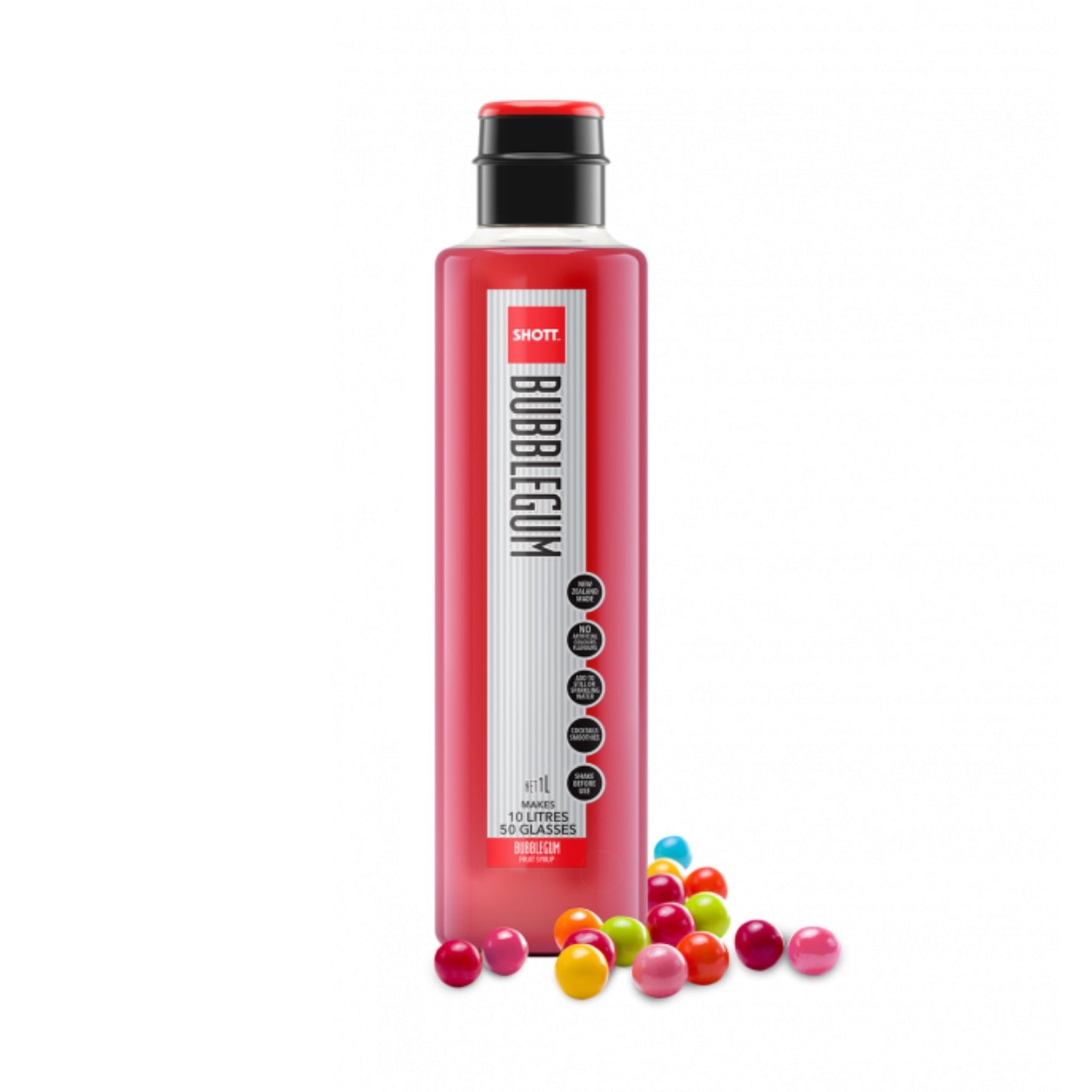 SHOTT - SMOOTHIE / SHAKE / FRAPPE SYRUP - BUBBLEGUM - 1L