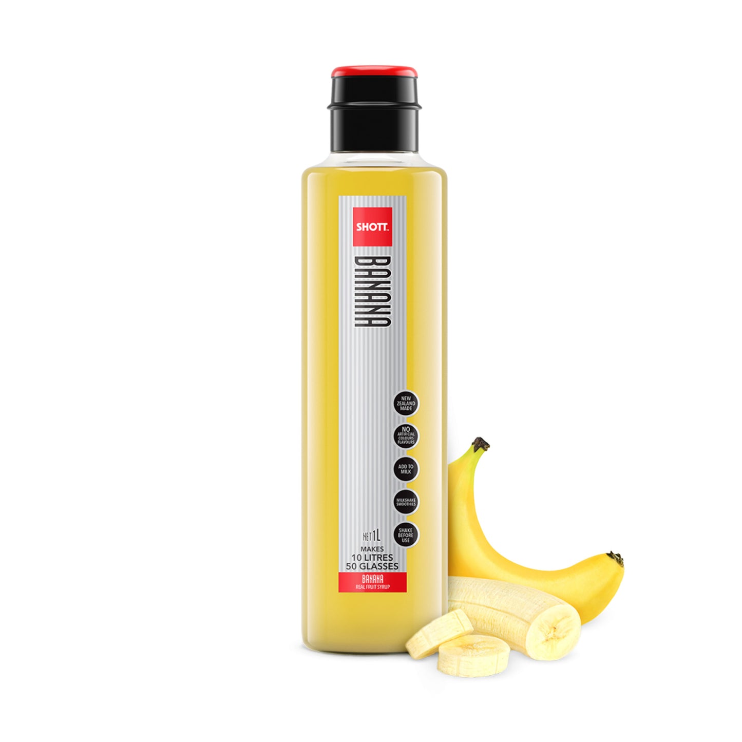 SHOTT - SMOOTHIE / SHAKE / FRAPPE SYRUP - BANANA - 1L