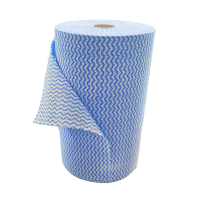 WIPES - HEAVY DUTY ANTI-BACTERIAL - BLUE ROLL 300X530MM