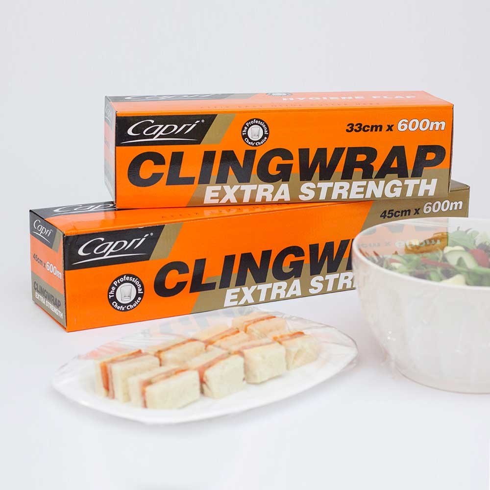 CLINGWRAP IN DISPENSER CLEAR 33CMX600M