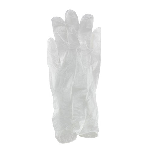 GLOVES - POWDERED - CLEAR - EXTRA LARGE - 100PC
