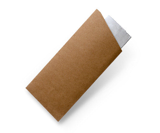 CUTLERY POUCH - KRAFT WITH WHITE NAPKIN