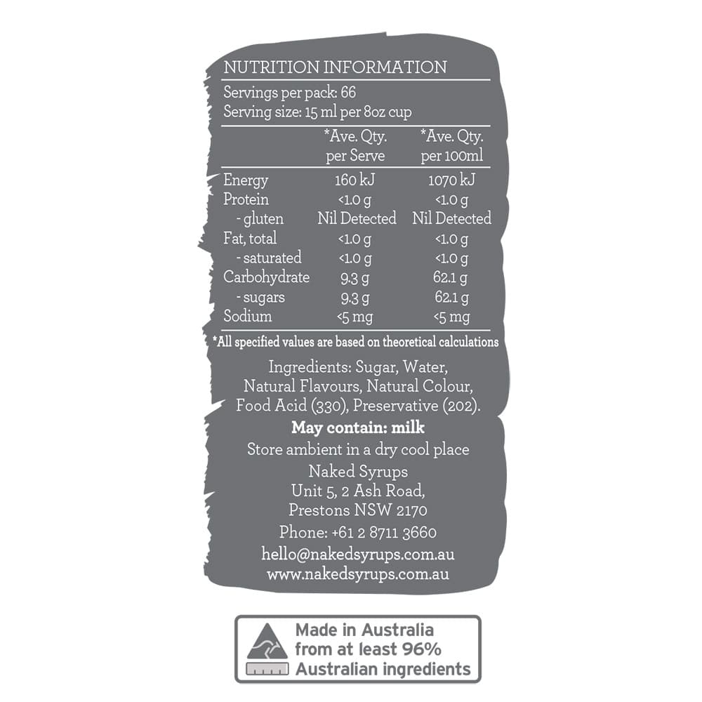 NAKED SYRUPS - SPICED CHAI CONCENTRATE - 1 LTR