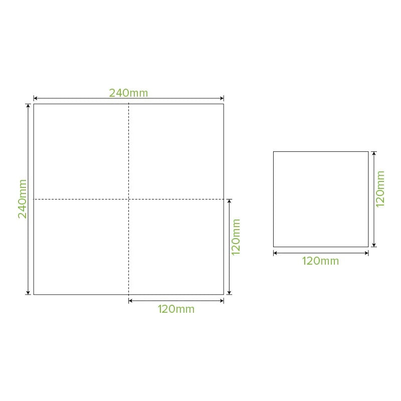 NAPKIN - COCKTAIL 1/4 FOLD - RECYCLED KRAFT - 1 PLY