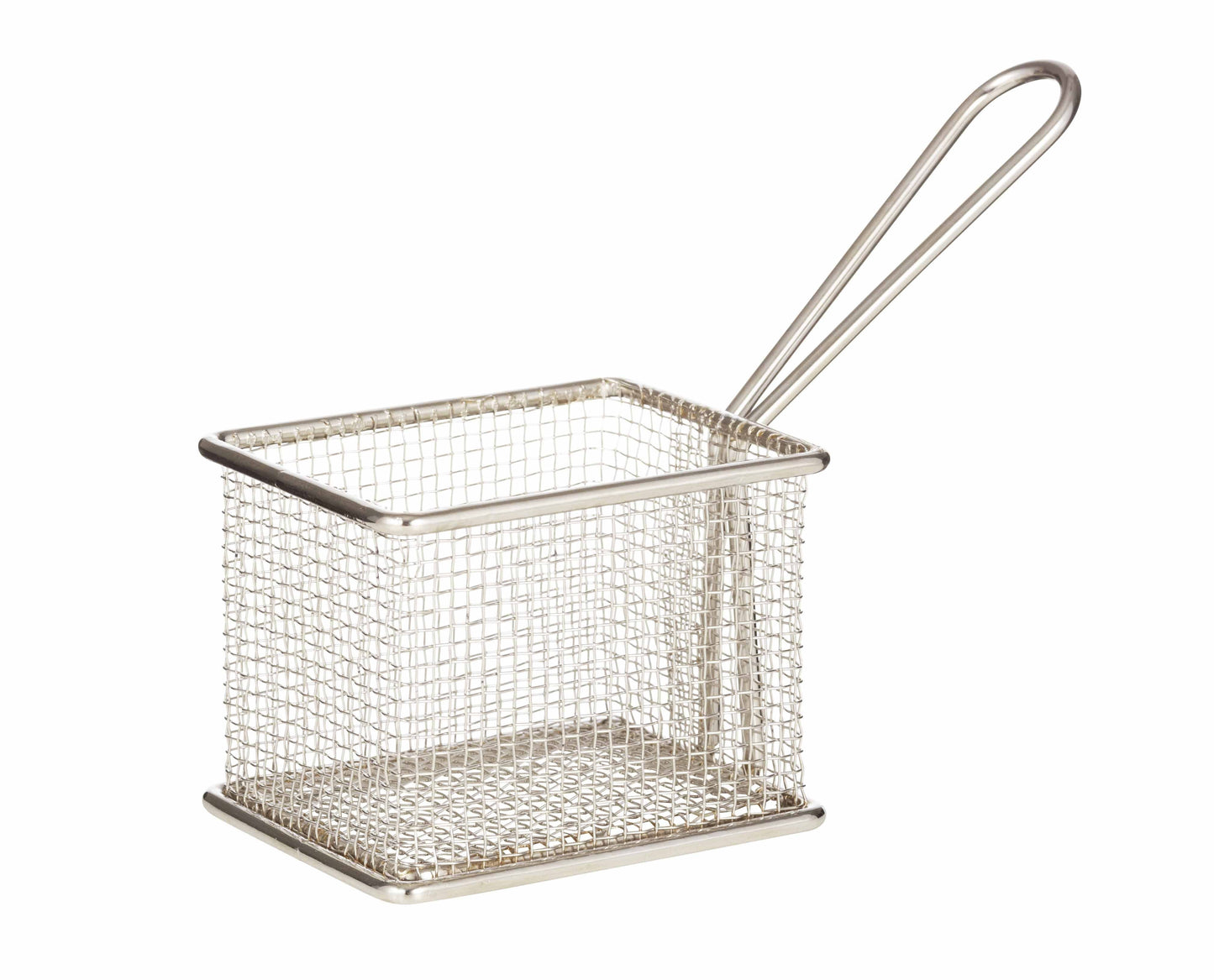 DAVIS & WADDELL - FINE FOODS - BISTRO SERVING BASKET - FRYER SILVER