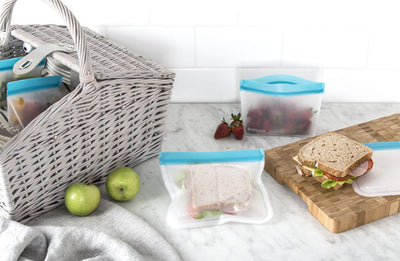 DAVIS & WADDELL - ECOPOCKET - REUSABLE POUCH KITS - SANDWICH SET OF 2