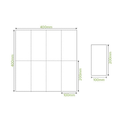 NAPKIN - QUILTED DINNER 1/8 FOLD - RECYCLED KRAFT