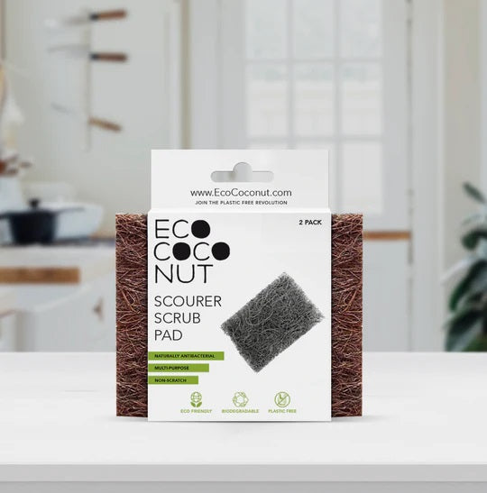 ECO COCONUT - SCOURER SCRUB PAD - 2 PACK