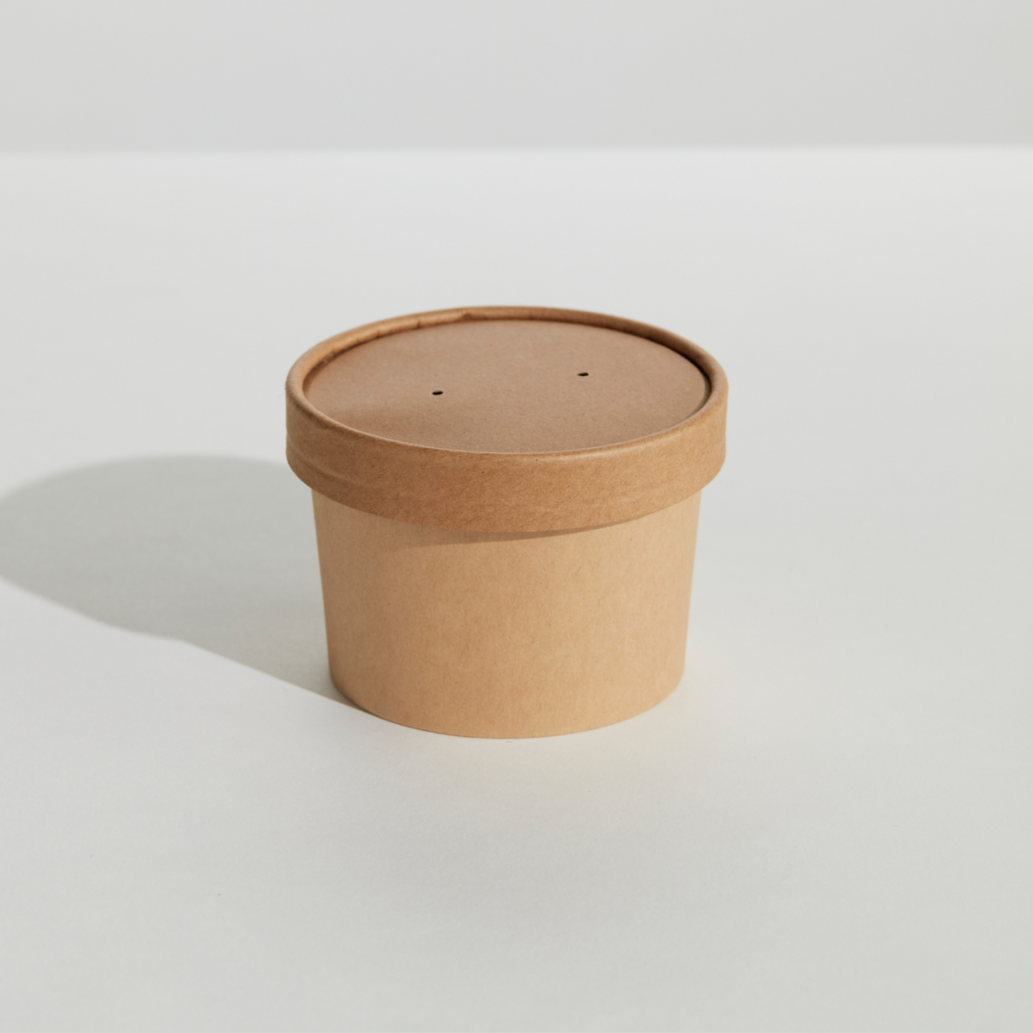 FOOD CONTAINER & LID COMBO - KRAFT - 8OZ