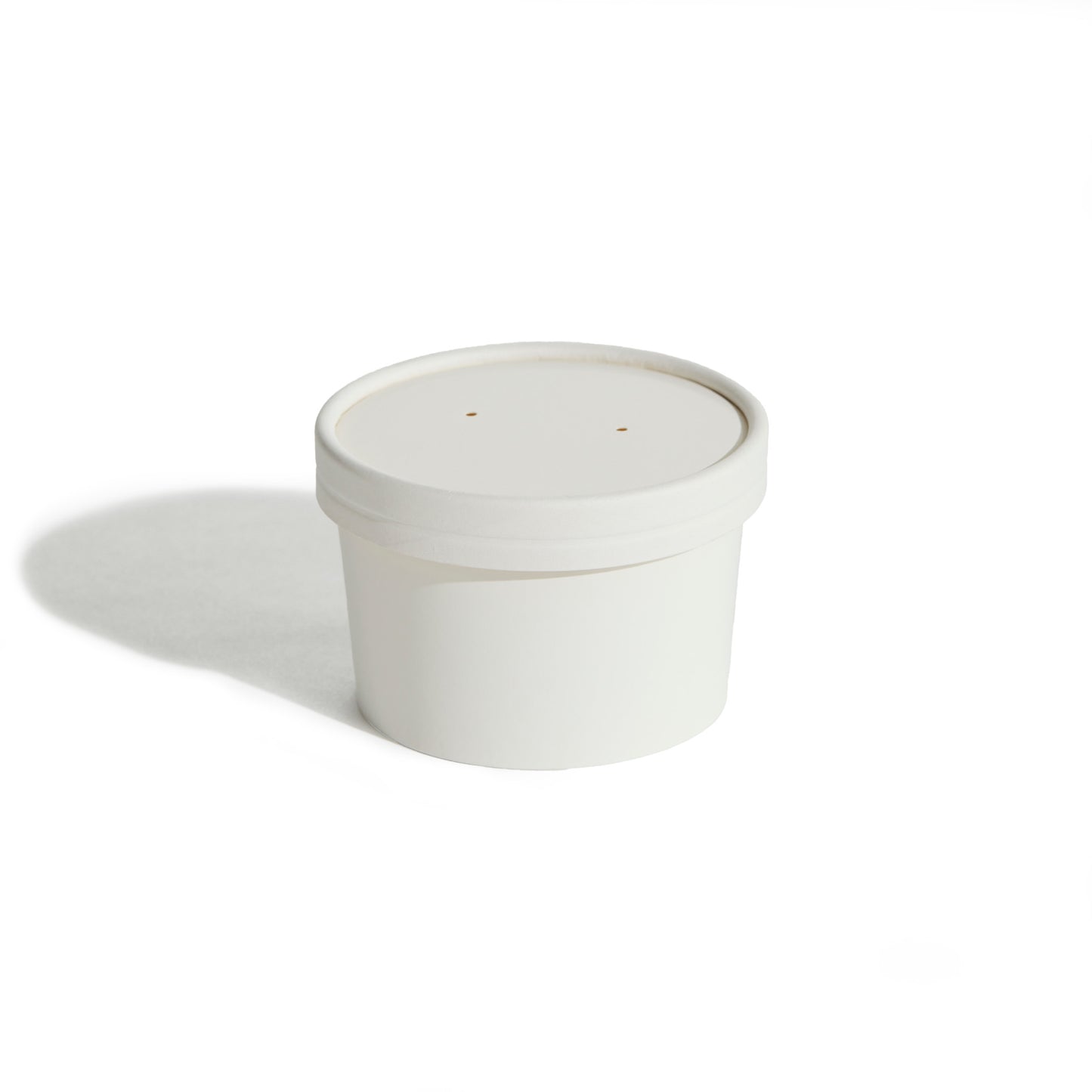 FOOD CONTAINER & LID COMBO - WHITE - 8OZ