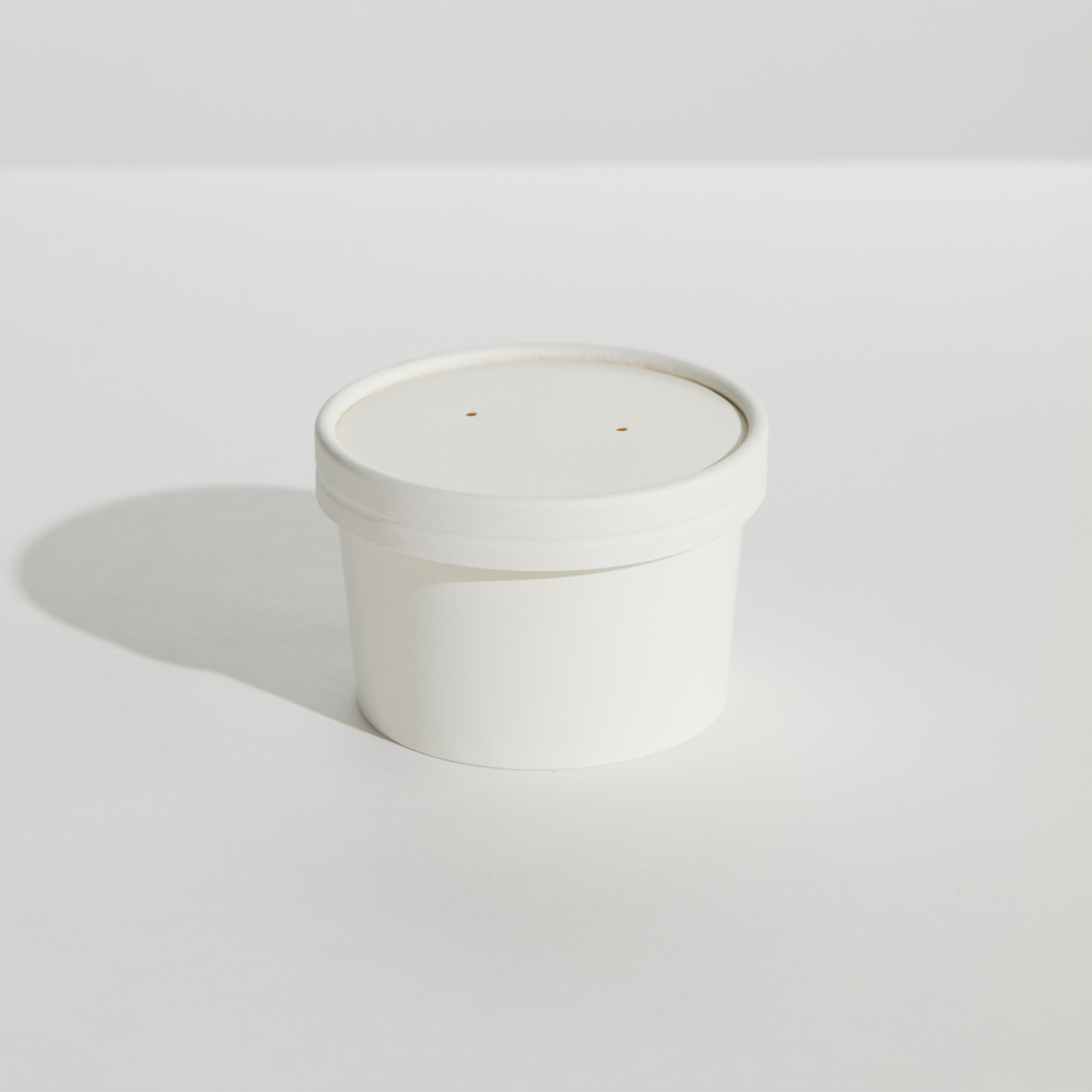 FOOD CONTAINER & LID COMBO - WHITE - 8OZ