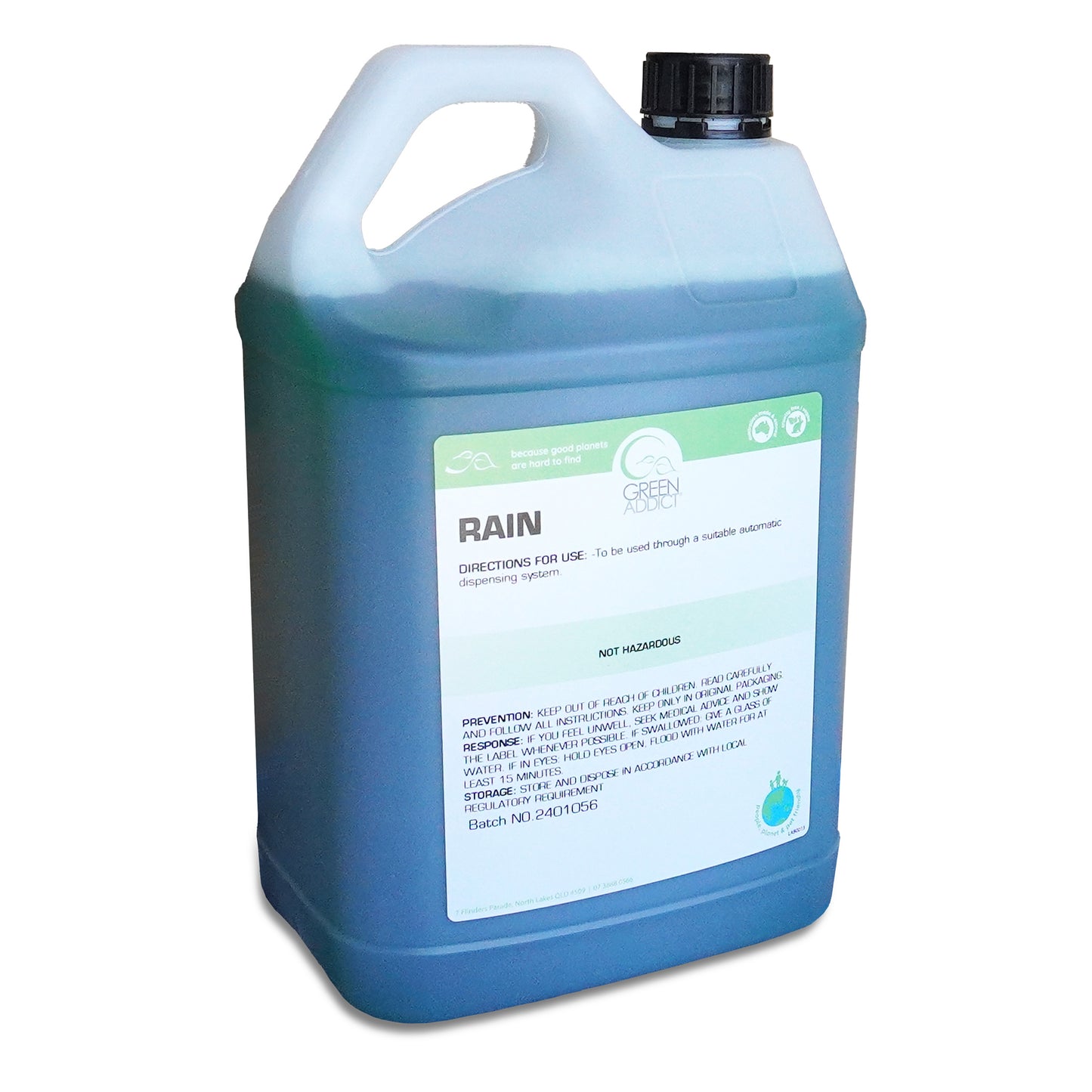 GREEN ADDICT - RAIN - AUTO RINSE AID - 5 LITRE