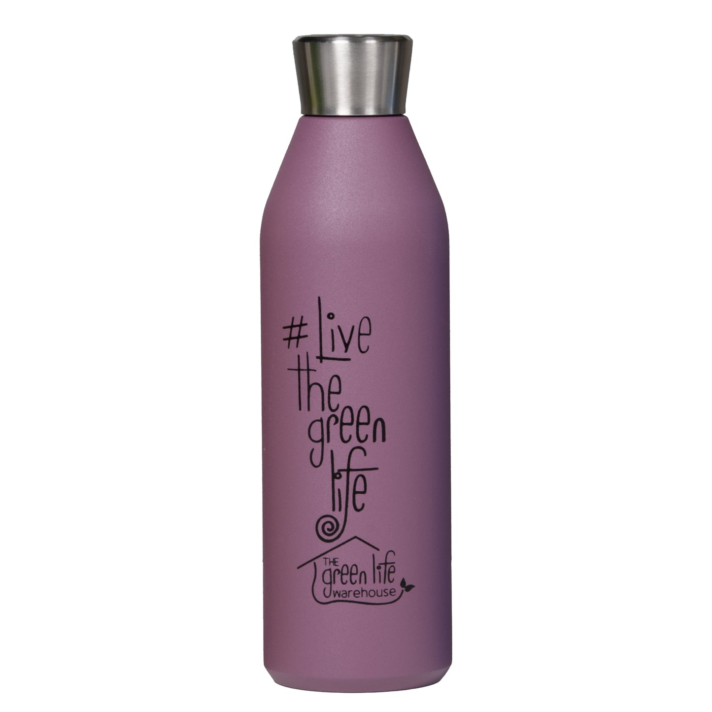GO GREEN - GREEN LIFE REUSABLE DRINK BOTTLE - 600ML - BERRY