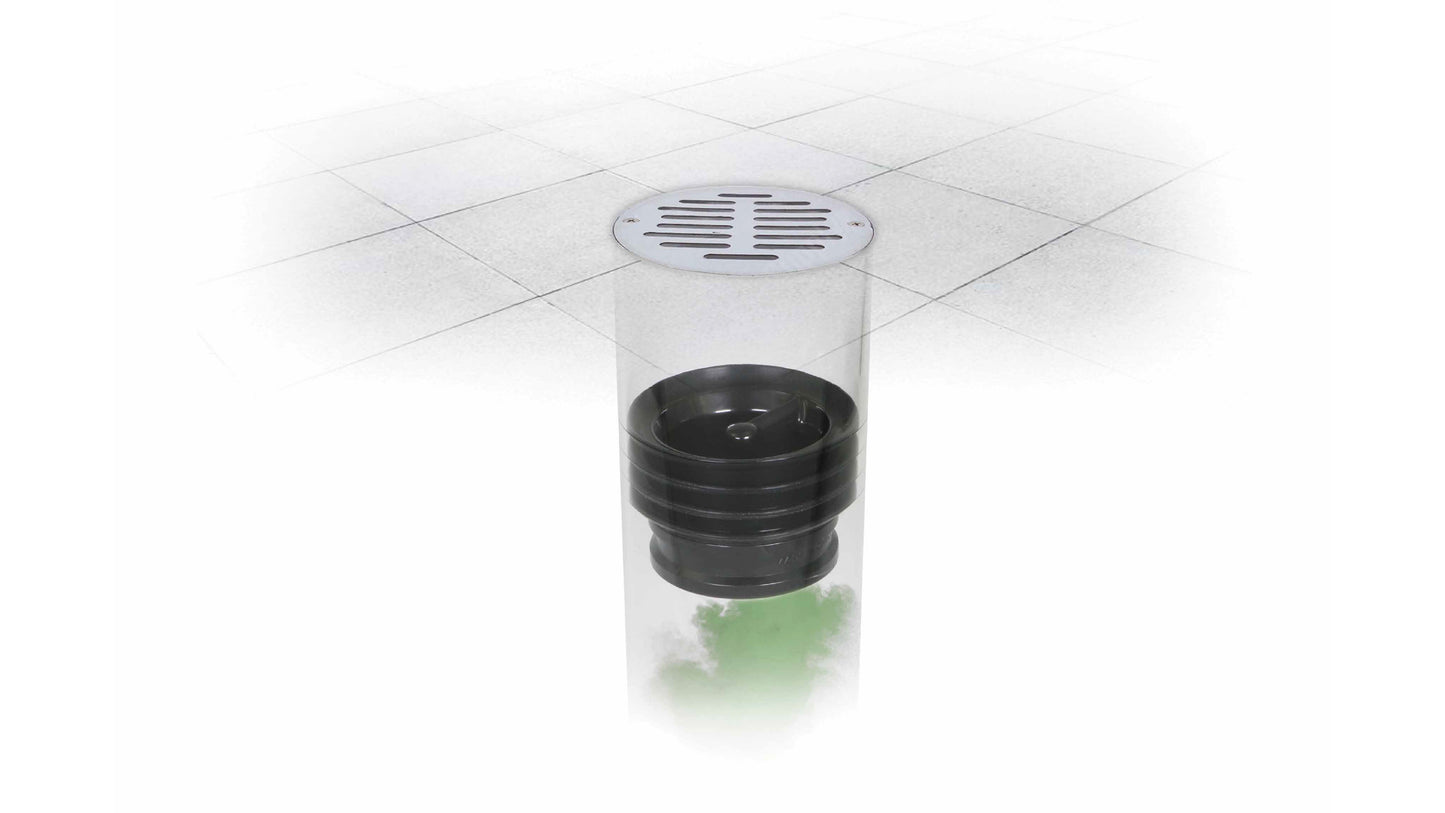 GREEN DRAIN - WATERLESS HYBRID TRAP SEAL - 3-3.5″ (80-90MM)