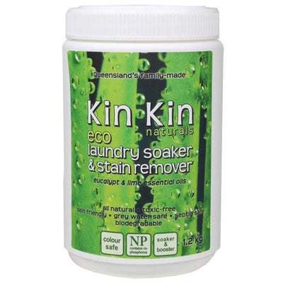 KIN KIN - NATURAL LAUNDRY SOAKER POWDER - EUCALYPT & LIME - 1.2KG