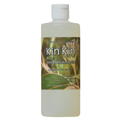 KIN KIN - NATURALS ECO WOOL & DELICATES WASH EUCALYPTUS & ROSE - 550ML