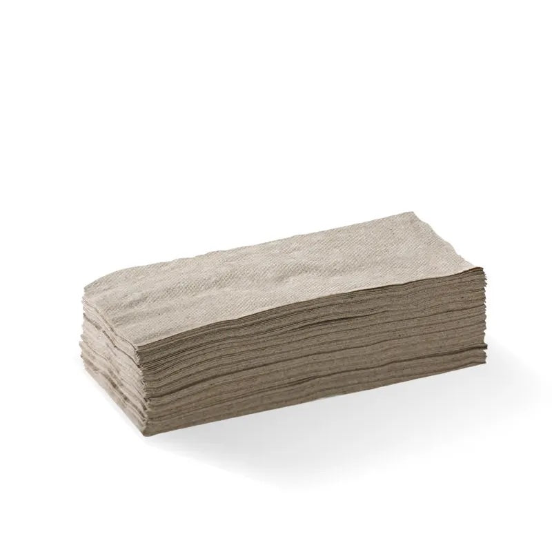 NAPKIN - LUNCH 1/8 FOLD - RECYCLED KRAFT - 1 PLY