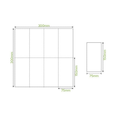 NAPKIN - LUNCH 1/8 FOLD - RECYCLED KRAFT - 1 PLY