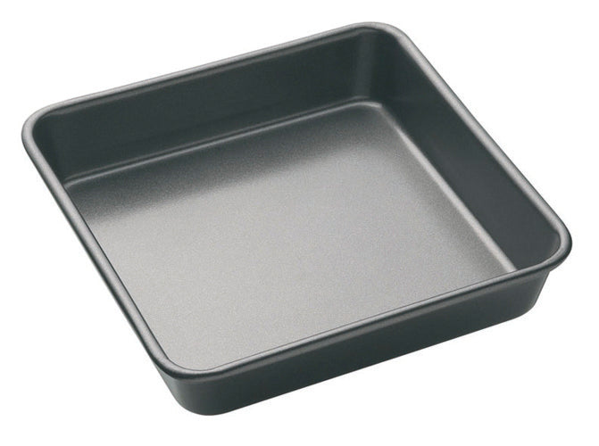 MASTERPRO - NON STICK SQUARE BAKE PAN - BLACK - 23x23x4.5cm