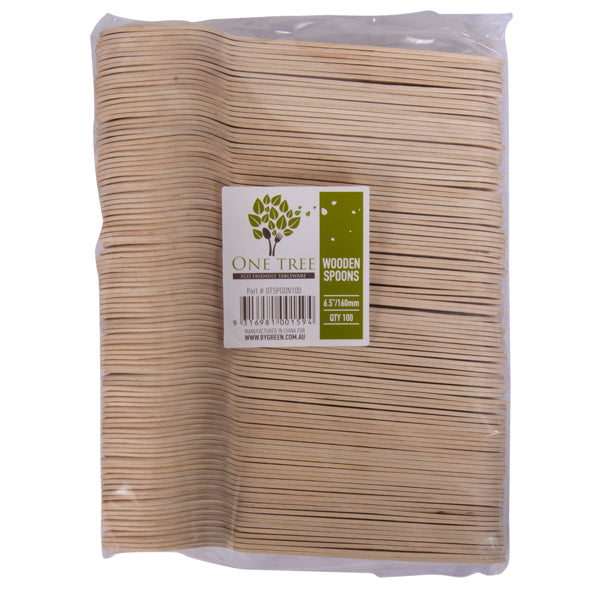 ONE TREE - WOODEN SPOON - 25 PACK