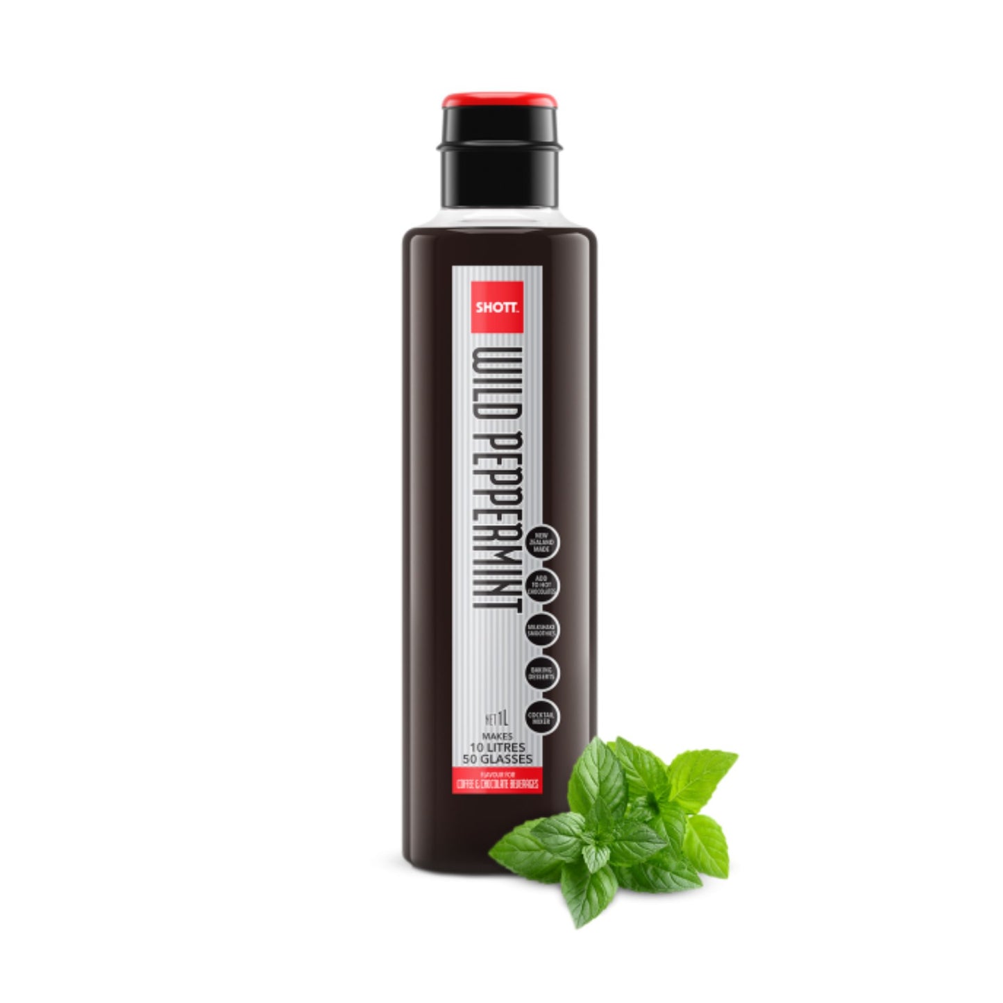 SHOTT - COFFEE SYRUP - WILD PEPPERMINT - 1L