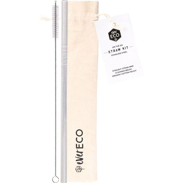EVER ECO - STAINLESS STEEL REUSABLE STRAW SINGLES