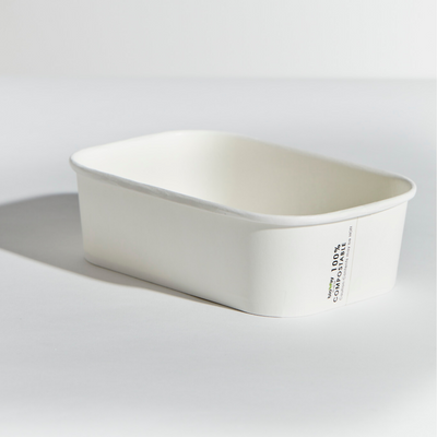 PAPER WAY CONTAINER - PP - 750ML - WHITE