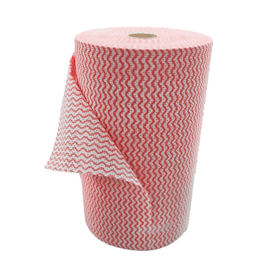 WIPES - HEAVY DUTY ANTI-BACTERIAL - RED ROLL 300X530MM
