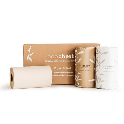 ECO CHEEKS - 100% BAMBOO - PAPER TOWEL - WRAPPED
