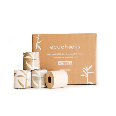 ECO CHEEKS - 100% BAMBOO - TOILET PAPER - WRAPPED