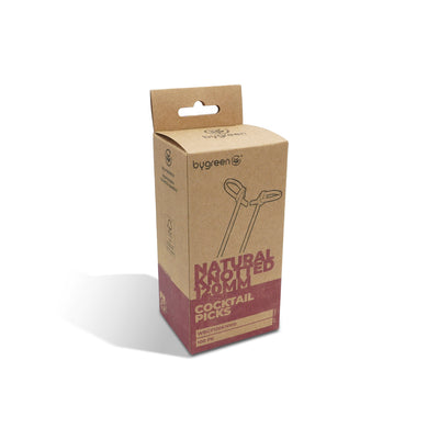 WOBBLY BOOT BARWARE - COCKTAIL PICKS - KNOTTED - 120MM - NATURAL