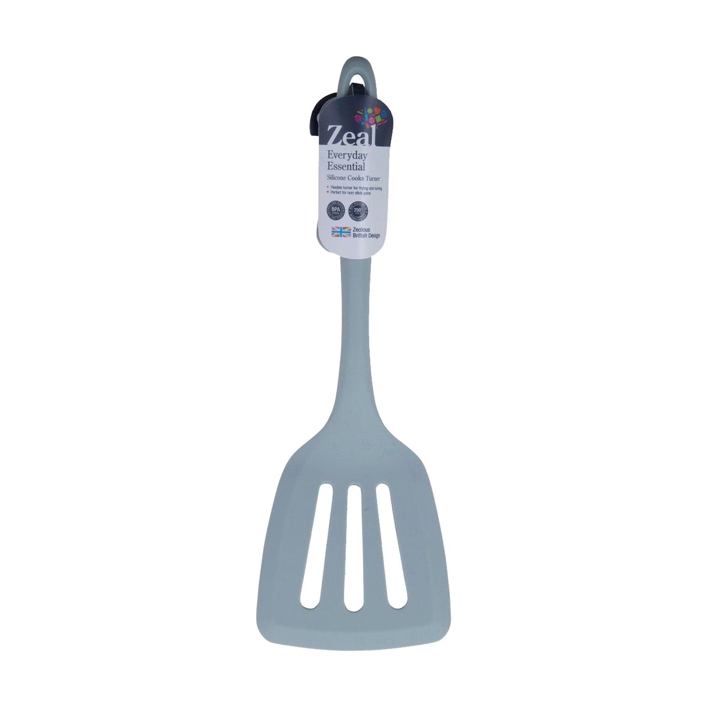 ZEAL - CLASSIC SILICONE SLOTTED TURNER - ASSORTED COLOURS
