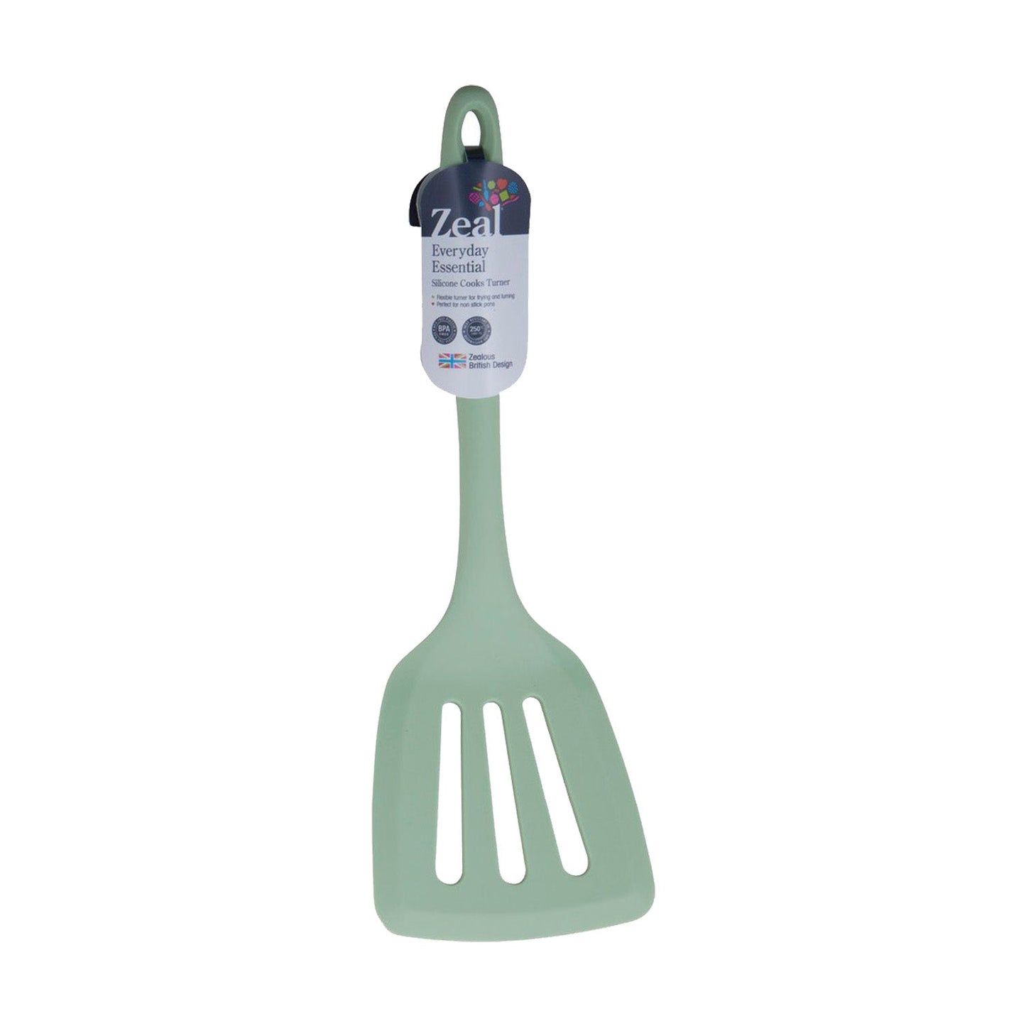ZEAL - CLASSIC SILICONE SLOTTED TURNER - ASSORTED COLOURS