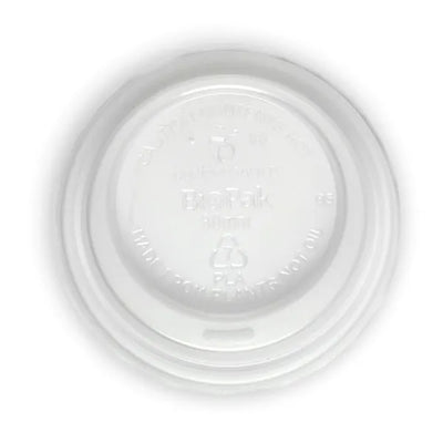 COFFEE CUP LID - PLA - CLEAR - 80MM - 6-10oz