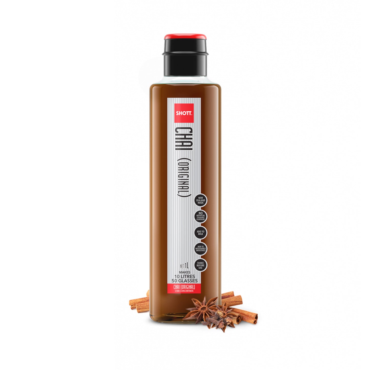 SHOTT - COFFEE SYRUP - CHAI (ORIGINAL SPICED) - 1L