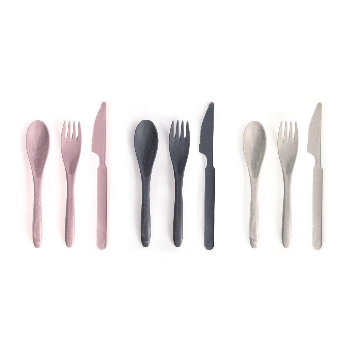 FOR THE EARTH - WHEAT STRAW CUTLERY SET - ASSORTED COLOURS