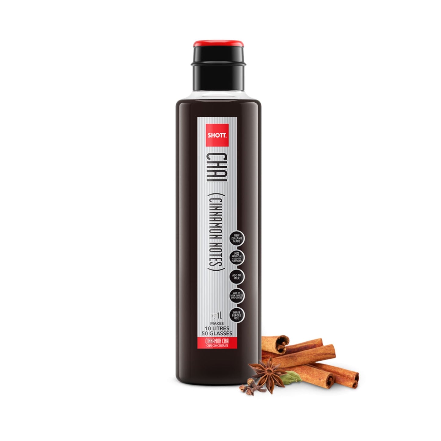 SHOTT - COFFEE SYRUP - CHAI (CINNAMON) - 1L