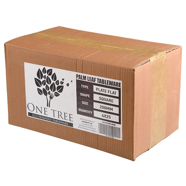 ONE TREE - PALM LEAF - SQUARE PLATE - 200MM
