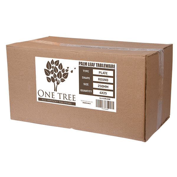 ONE TREE - PALM LEAF - ROUND PLATE - 250MM