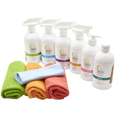 GREEN ADDICT - STARTER KIT (6 PRODUCTS + 4 CLOTHS)