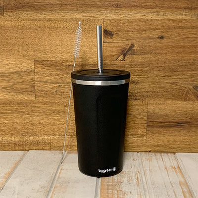 GO GREEN - REUSABLE COFFEE CUP - 510ML + REUSABLE SMOOTHIE KIT